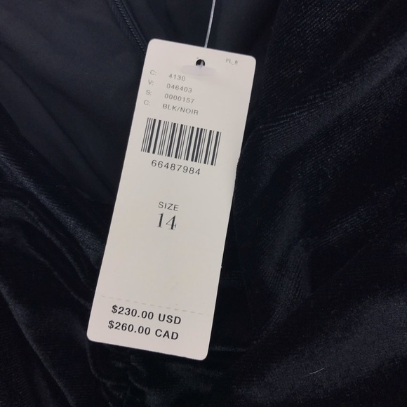 Anthropologie Hutch Black Ruched Puff Off Shoulder Sleeve Mini Dress Size 14 NWT - Picture 7 of 10